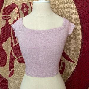 Like new Zara Trafaluc square neck crop top